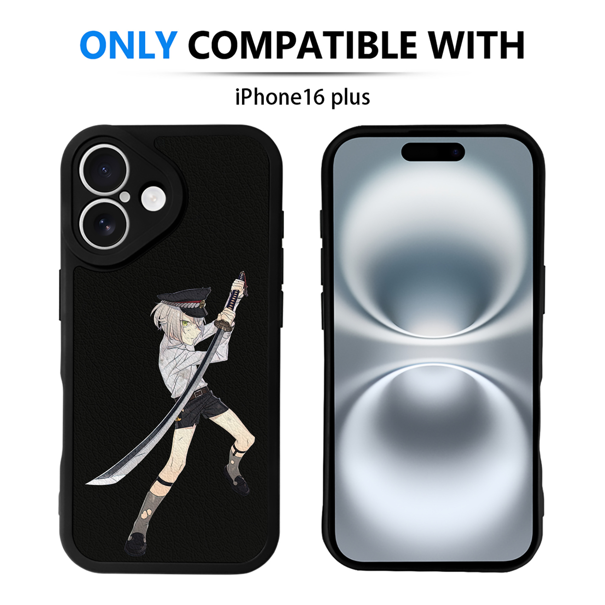 （画像用） 刀剣乱舞 Touken Ranbu 【iPhone 16シリーズ対応】シリコンスマホケース（レザー調） 材質：シリコン